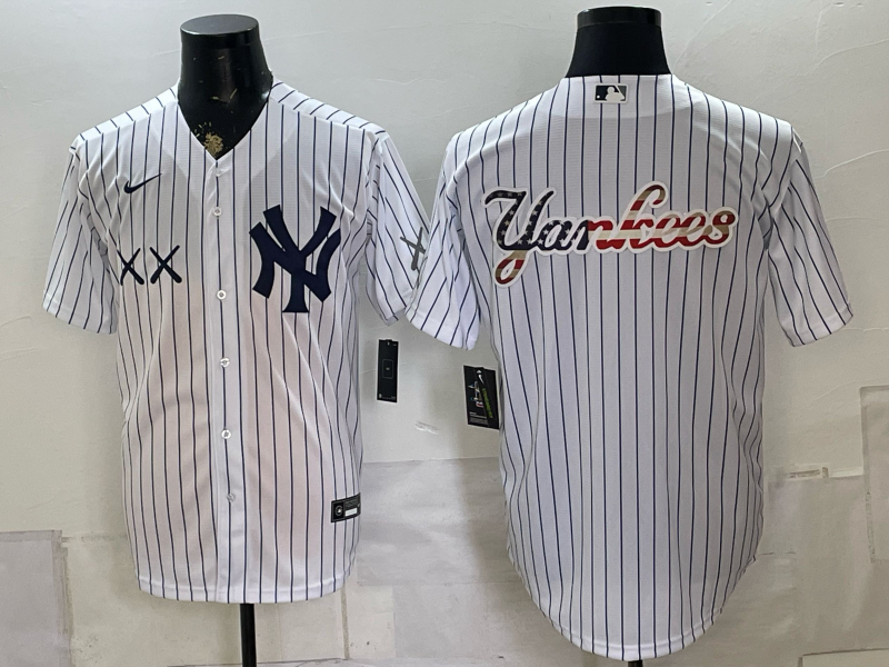 Men 2026 New York Yankees blank white Nike MLB Jersey 0804004->new york yankees->MLB Jersey
